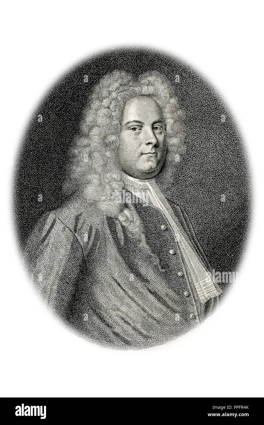 Porträt von Georg Friedrich Händel Stockfoto