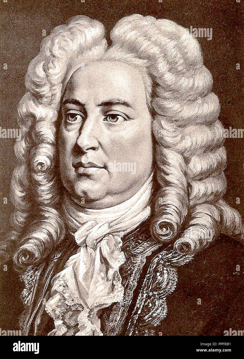 Porträt von Georg Friedrich Händel Stockfoto