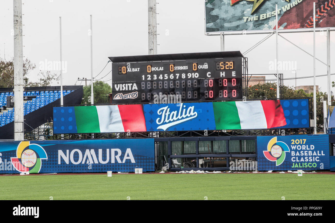 Baseball, Beisbol, WBC, WBC 2017, WBC, MEXIKO, World Baseball Classic, World Baseball Classic Mexiko. Jalisco Stadium in Guadalajara, Jalisco, Mexiko. M Stockfoto