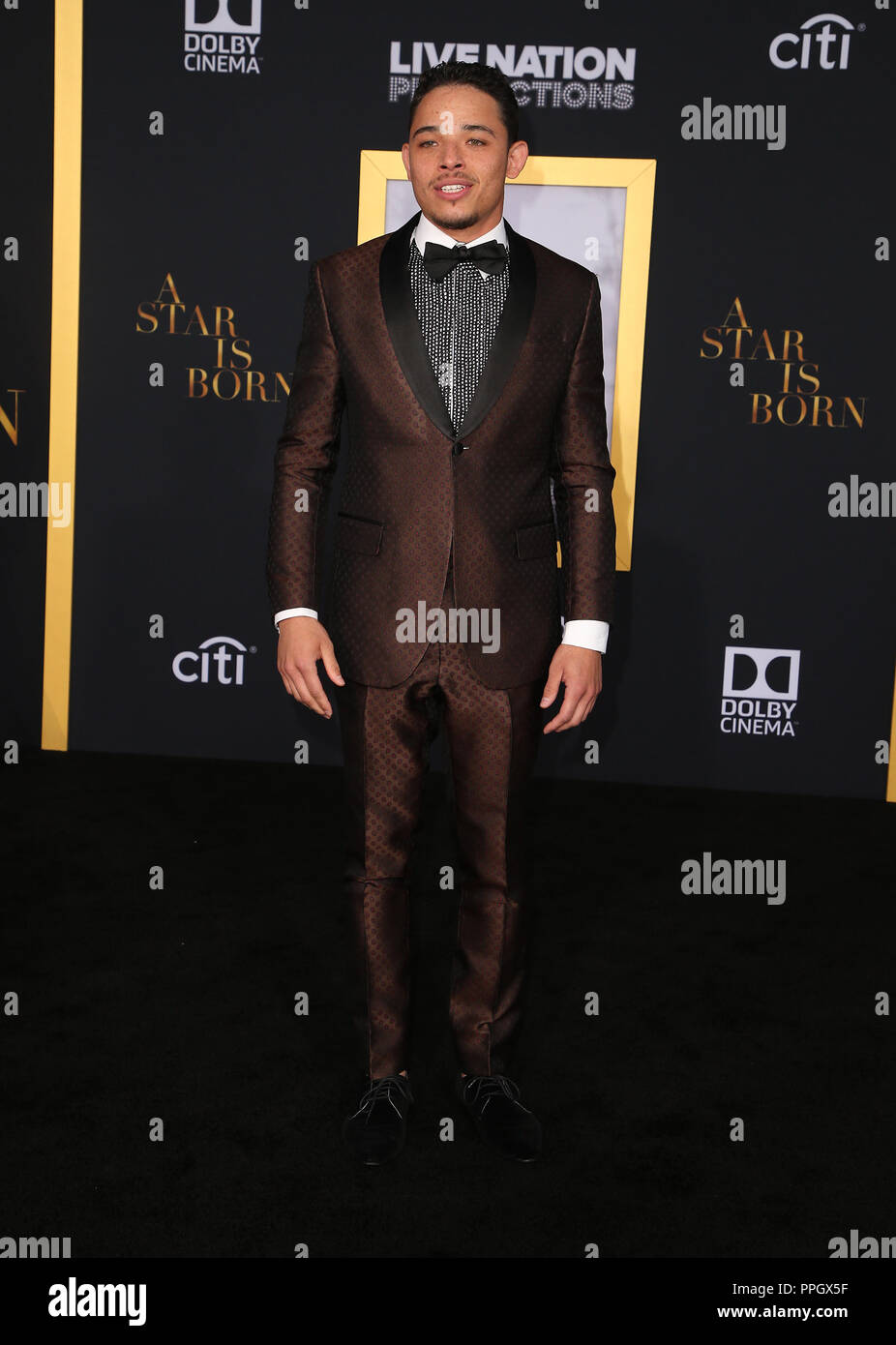 Los Angeles, Kalifornien, USA. 24 Sep, 2018. 24. September 2018 - Los Angeles, Kalifornien - Anthony Ramos. "Ein Star wird geboren" Los Angeles Premiere im Shrine Auditorium. Photo Credit: Faye Sadou/AdMedia Credit: Faye Sadou/AdMedia/ZUMA Draht/Alamy leben Nachrichten Stockfoto