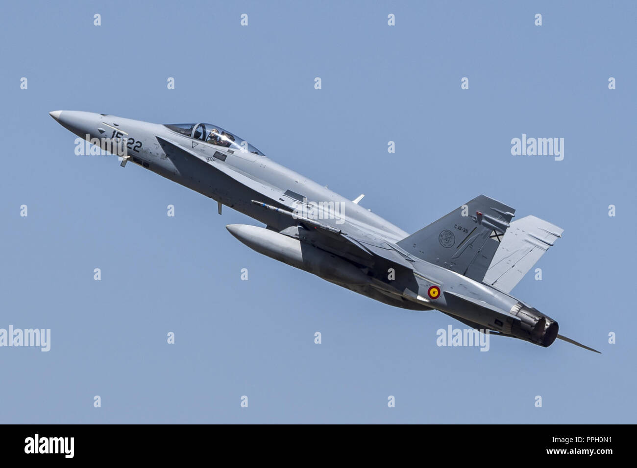 China. 26 Sep, 2018. Der EF-18 Fighter NATO Tiger Meet 2016 in Spanien, 23. Mai 2016 gesehen werden kann. Credit: SIPA Asien/ZUMA Draht/Alamy leben Nachrichten Stockfoto