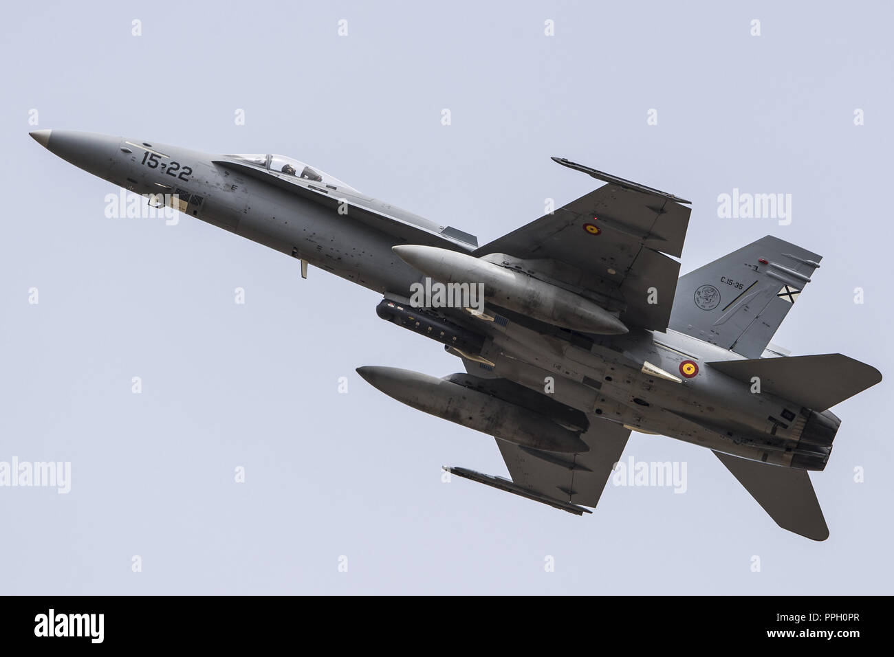 China. 26 Sep, 2018. Der EF-18 Fighter NATO Tiger Meet 2016 in Spanien, 23. Mai 2016 gesehen werden kann. Credit: SIPA Asien/ZUMA Draht/Alamy leben Nachrichten Stockfoto