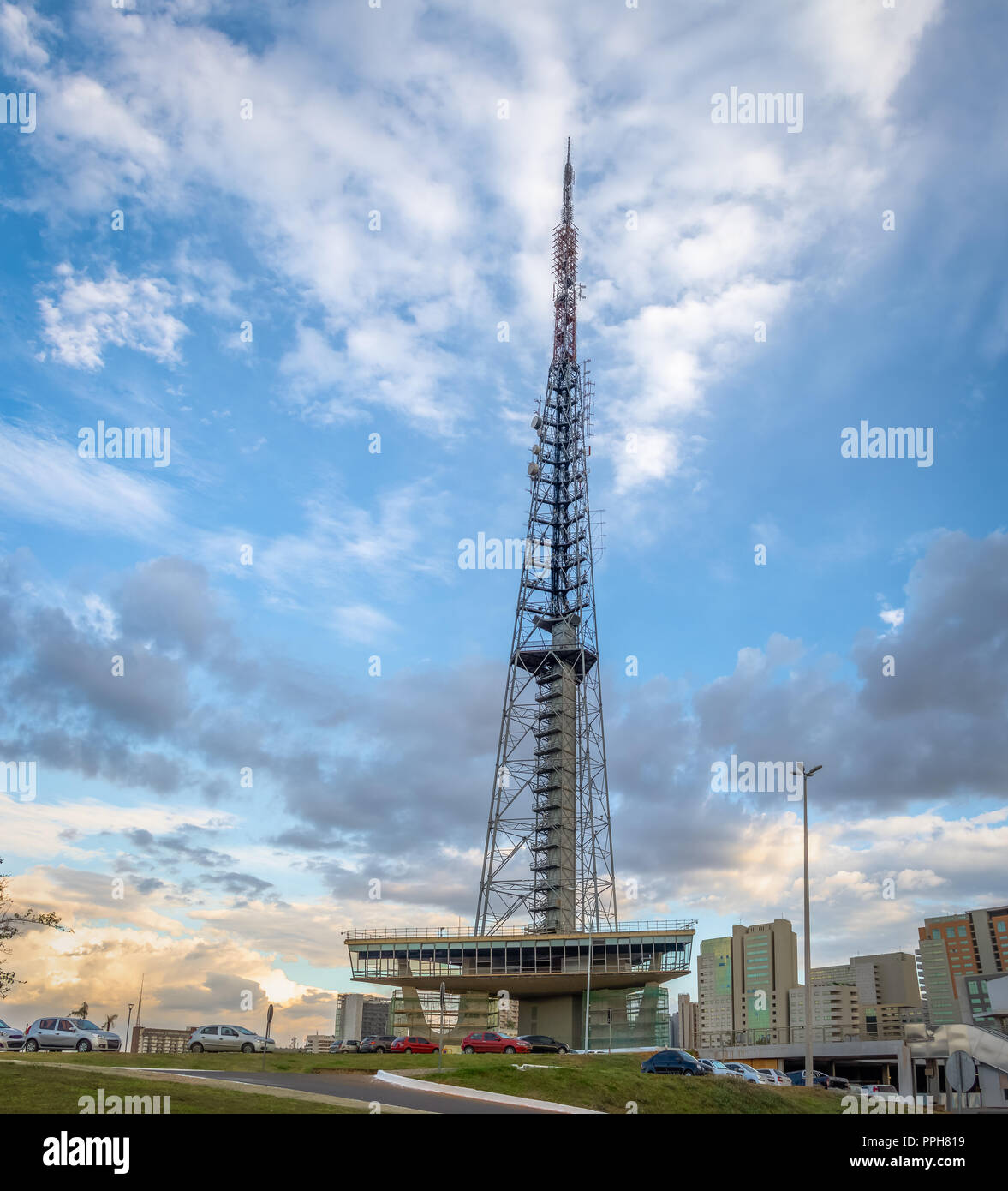 Brasilia Fernsehturm - Brasilia, Distrito Federal, Brasilien Stockfoto