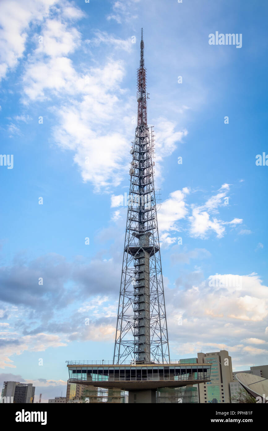 Brasilia Fernsehturm - Brasilia, Distrito Federal, Brasilien Stockfoto