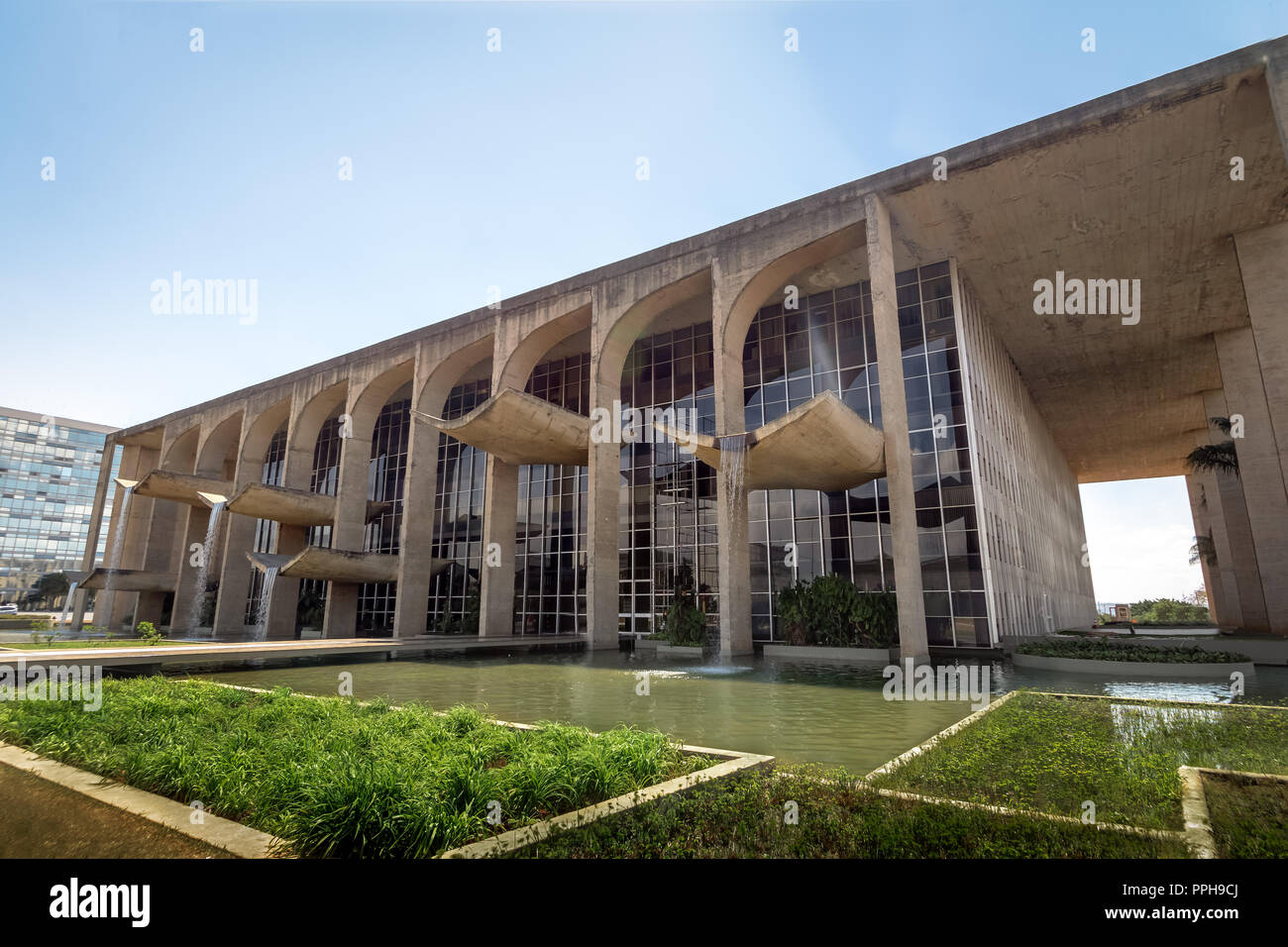 Justiz Palast - Brasilia, Distrito Federal, Brasilien Stockfoto
