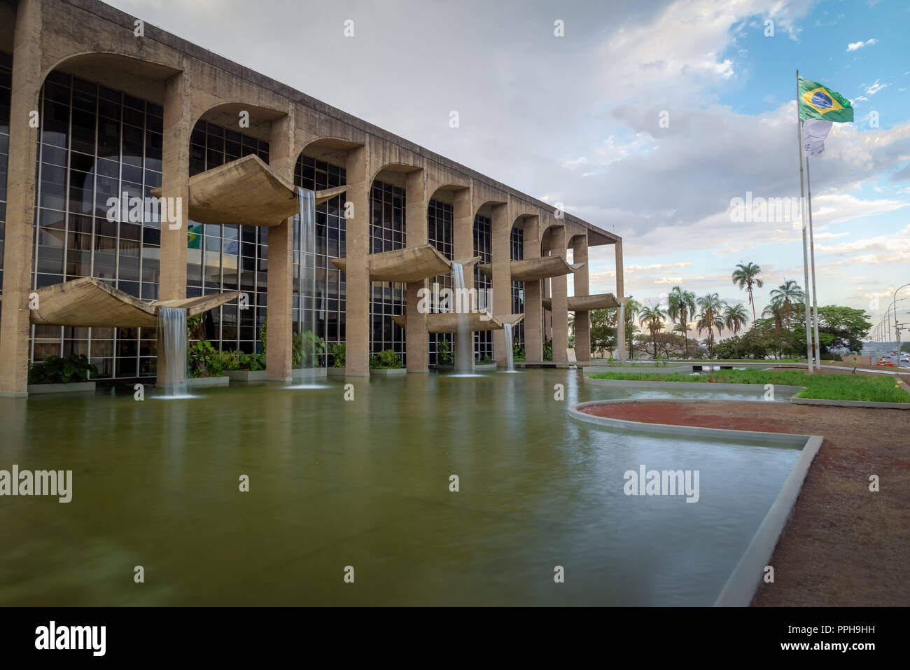 Justiz Palast - Brasilia, Distrito Federal, Brasilien Stockfoto