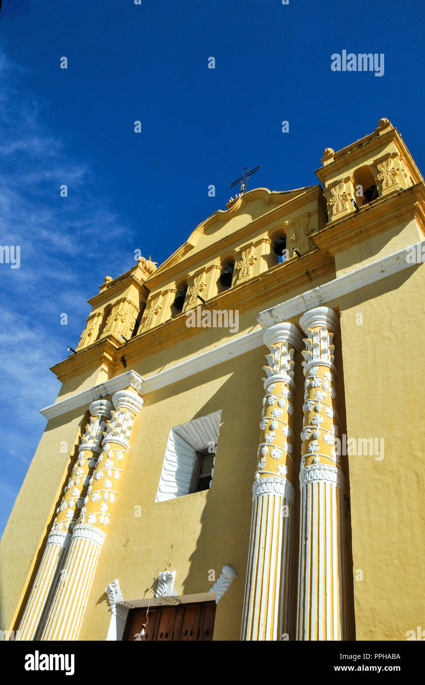 Gebäude Architektur in Chiapas, Mexiko Landschaften und Stillleben Stockfoto