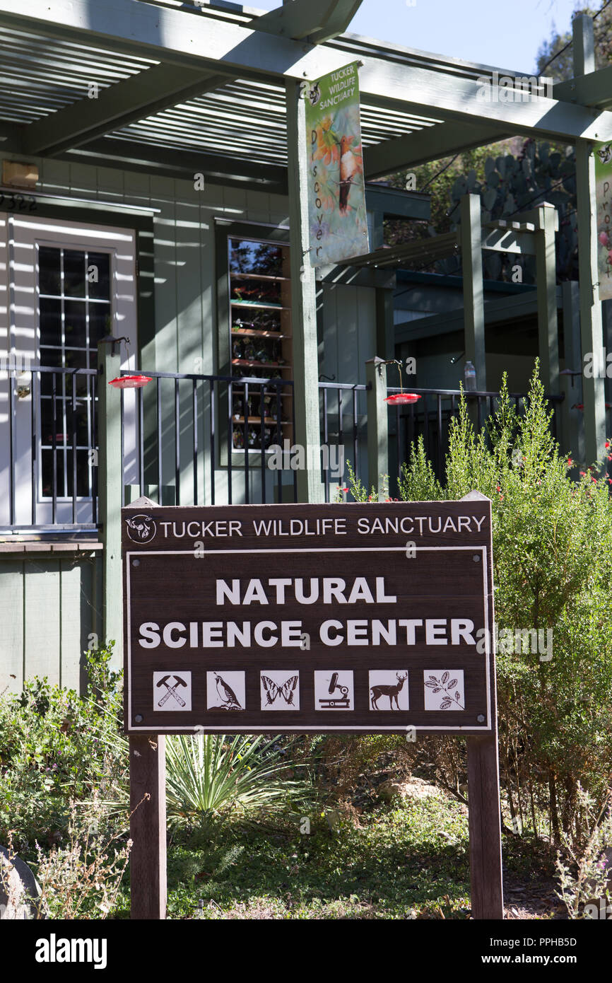 Die Tucker Wildlife Sanctuary Gebäude in Modjeska Canyon Orange County California durch Cal State University, Fullerton CSUF Stockfoto