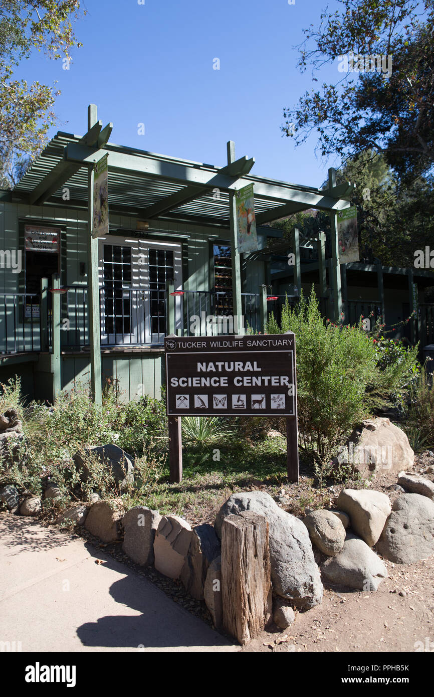 Die Tucker Wildlife Sanctuary Gebäude in Modjeska Canyon Orange County California durch Cal State University, Fullerton CSUF Stockfoto