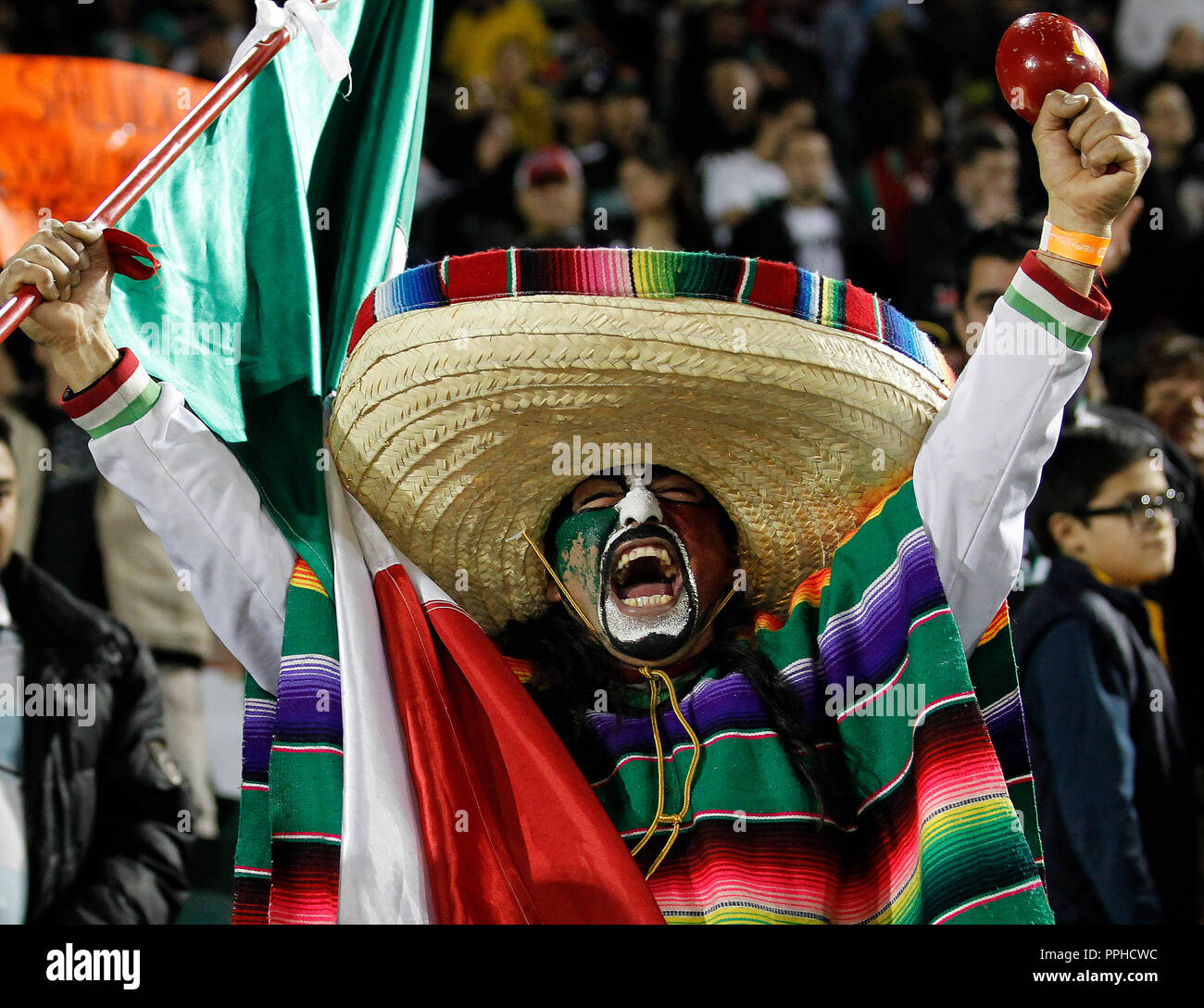 Charro conocido Como el Poni de Nogales. Zarape, Sombrero y Bandera de