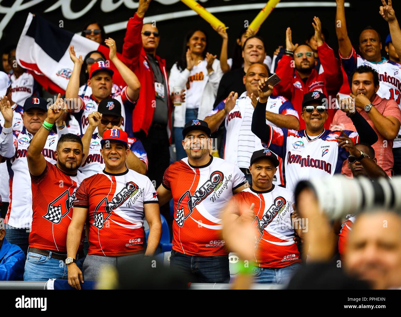 Welt, Klassik, World Baseball Classic Mexiko, aficion, fanaticos del beisbol Stockfoto