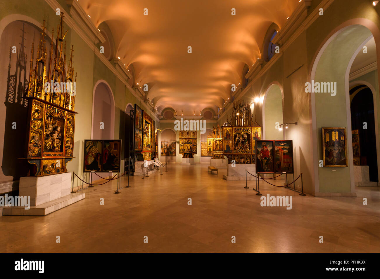 Budapest, Ungarn - 16. August 2018: in der Ungarischen Nationalgalerie in Budapest. Stockfoto