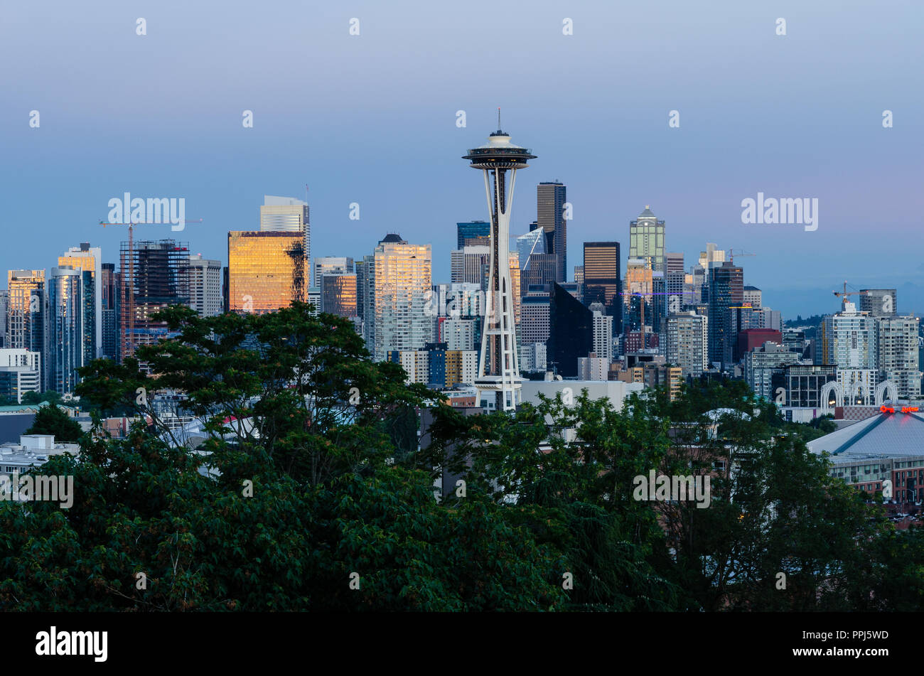 Skyline von Seattle Stockfoto