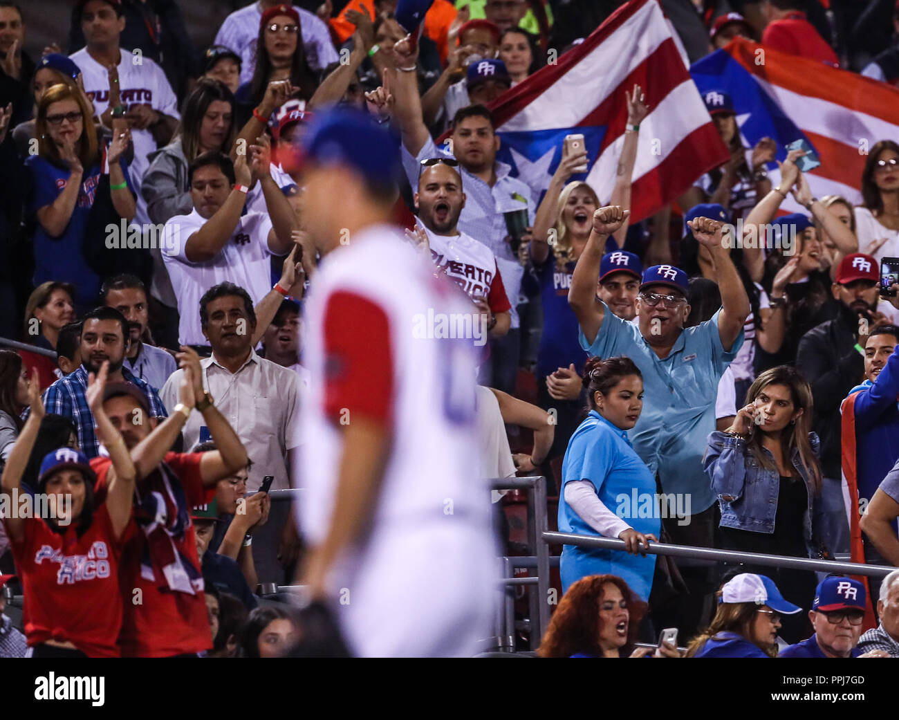 Seth Lugo Krug Inicial de Puerto Rico, durante el World Baseball Classic en Estadio Charros de Jalisco en Guadalajara, Jalisco, Mexiko. Marzo 10, Stockfoto