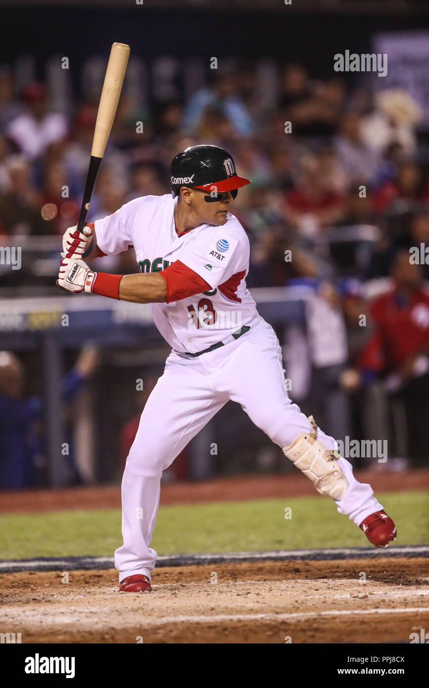 Manny Rodriguez de Mexico En la séptima Entrada, durante el Partido entre Mexiko vs Puerto Rico, World Baseball Classic en Estadio Charros de Jalisco Stockfoto