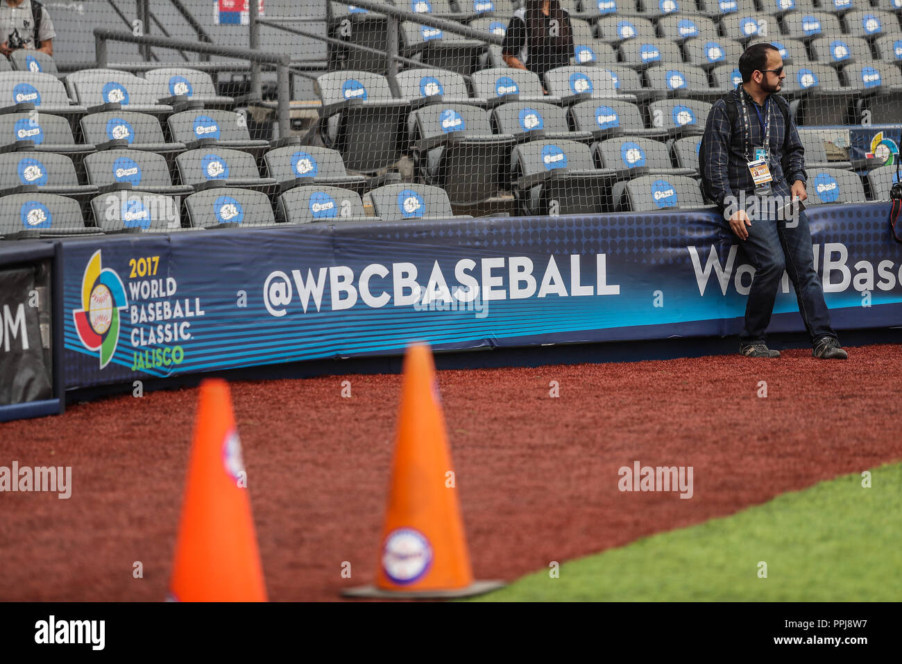 Antonio de la Torre. Aspectos del Partido Mexiko vs Italia, durante Clásico Mundial de Beisbol En el Estadio de Charros de Jalisco. Guadalajara Jali Stockfoto