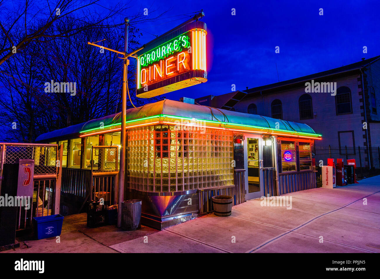 O'Rourke's Diner_Middletown, Connecticut, USA Stockfoto