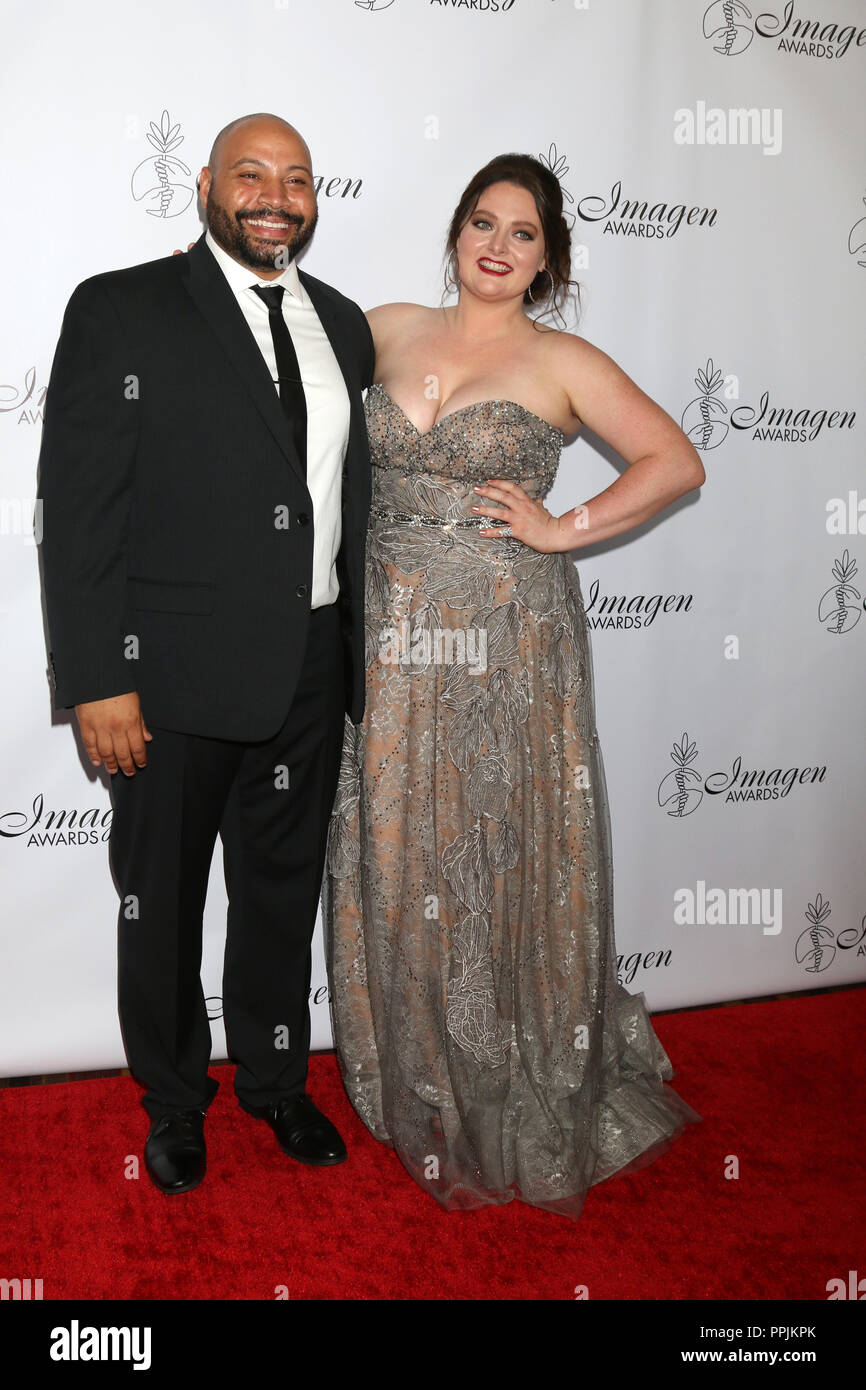 33. jährlichen Imagen Awards im JW Marriott Hotel - Anreise mit: Colton Dunn, Lauren Ash Wo: Los Angeles, Kalifornien, Vereinigte Staaten, wenn: 25. Aug. 2018 Credit: Nicky Nelson/WENN.com Stockfoto