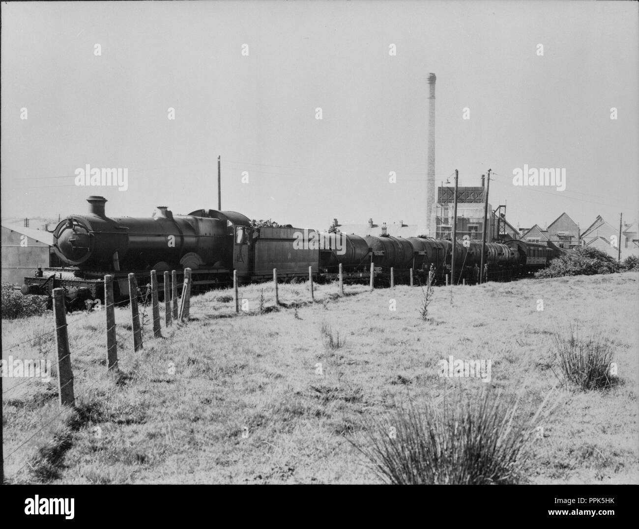 Whitland United Dairies Creamery 1937 Stockfoto