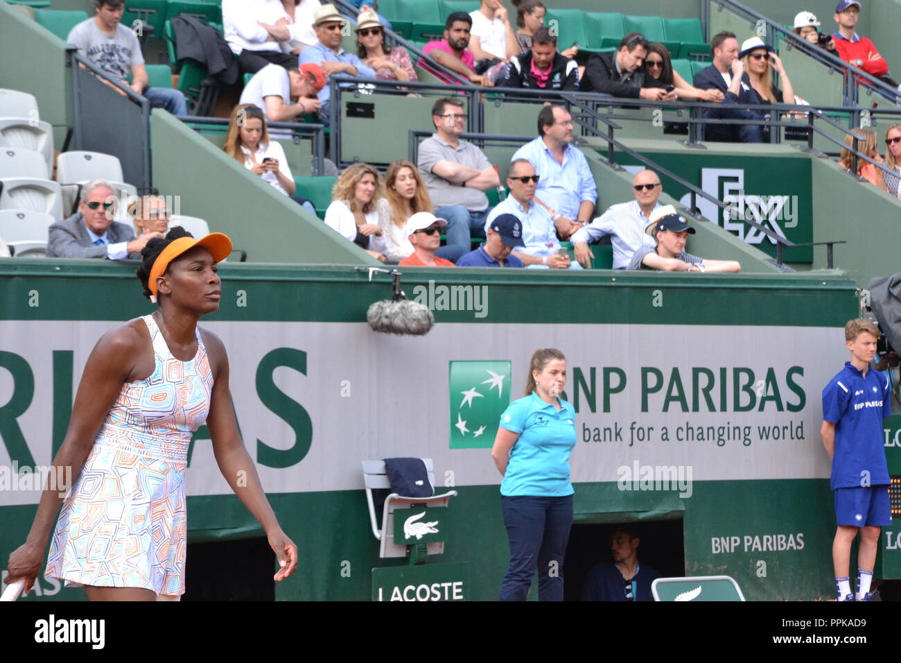 Venus Williams in Roland-Garros-2016 Stockfoto