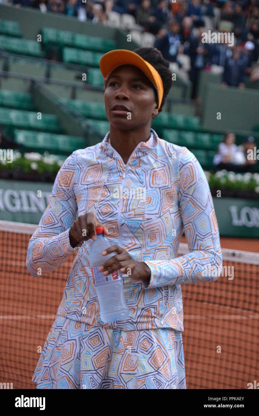 Venus Williams in Roland-Garros-2016 Stockfoto