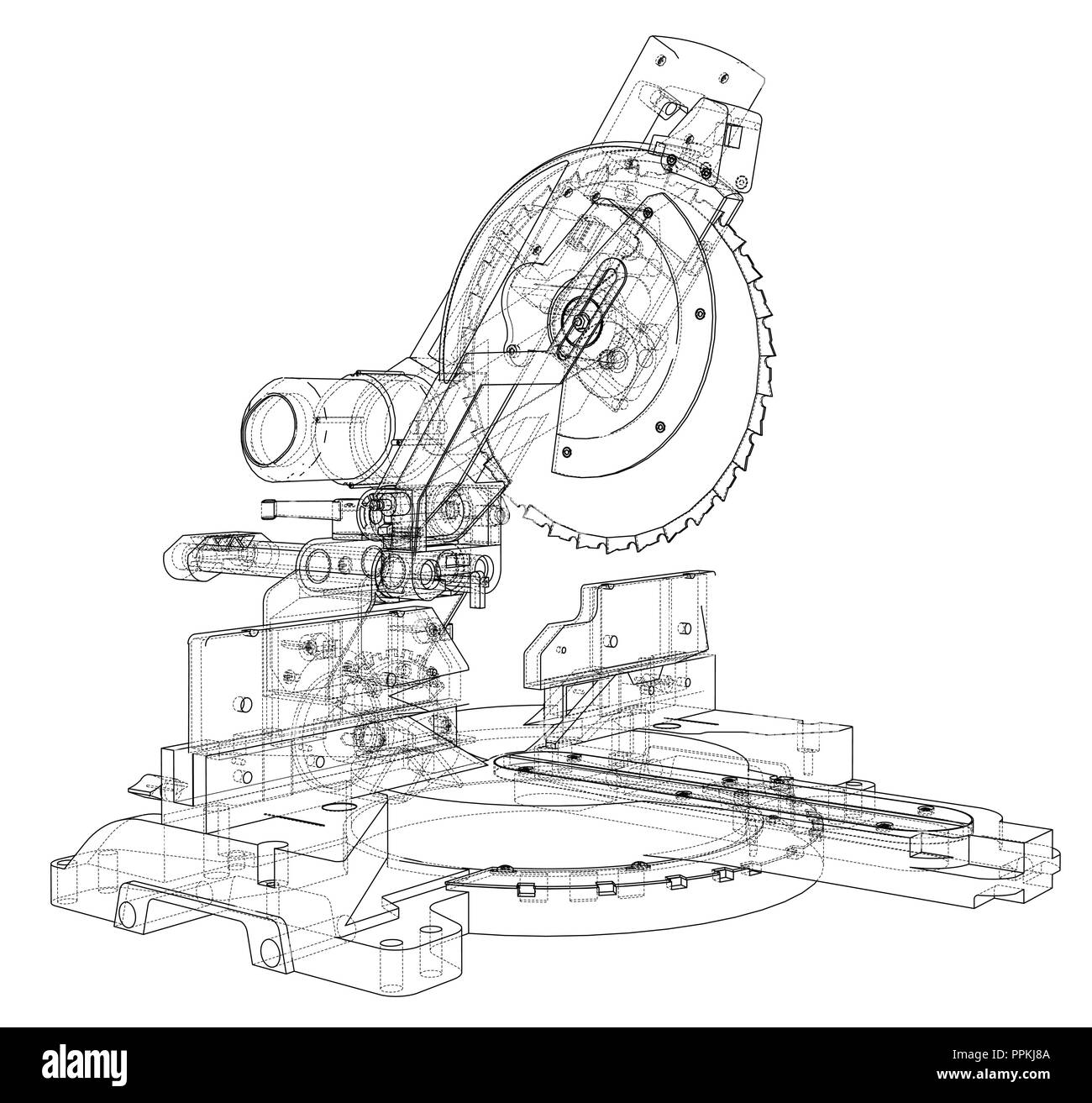 Mitra Sägeblatt Konzept Stock Vektor