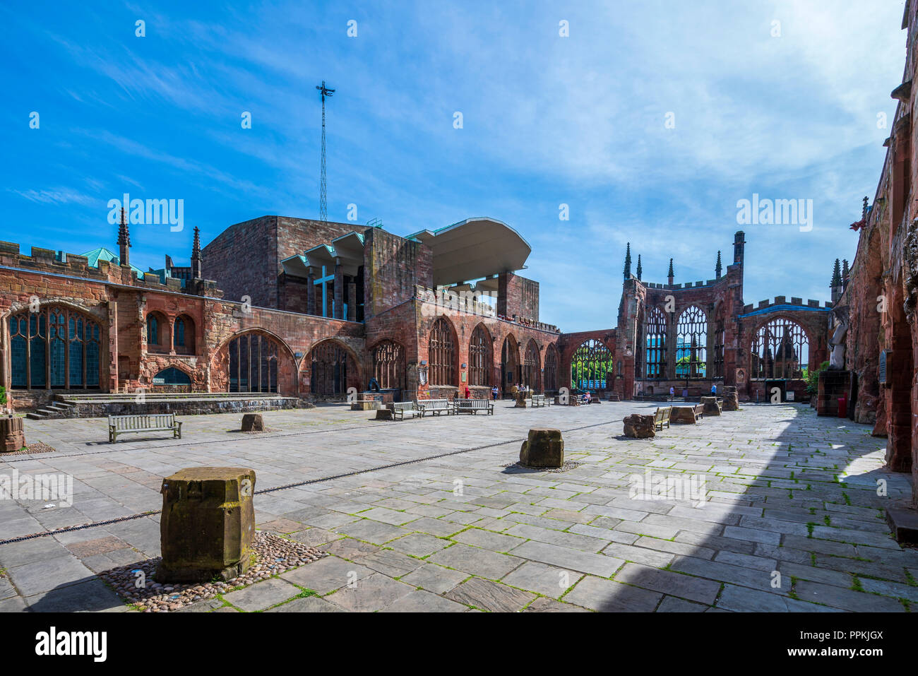 Die Ruinen der alten Kathedrale, Coventry, West Midlands, England, Großbritannien, Europa Stockfoto