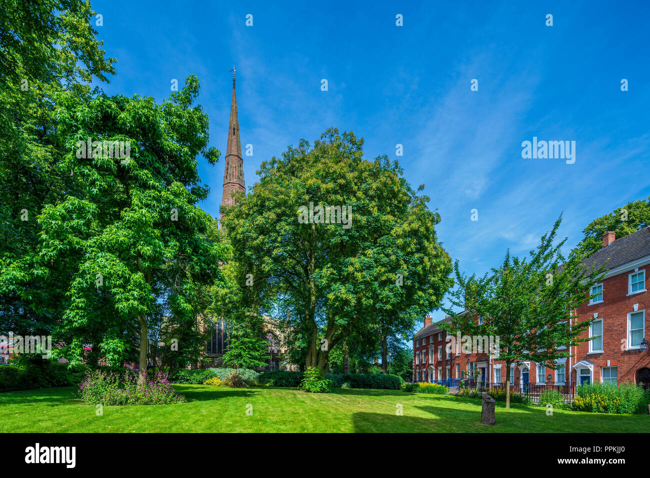 Kirche der Heiligen Dreifaltigkeit, Coventry, West Midlands, England, Großbritannien, Europa Stockfoto