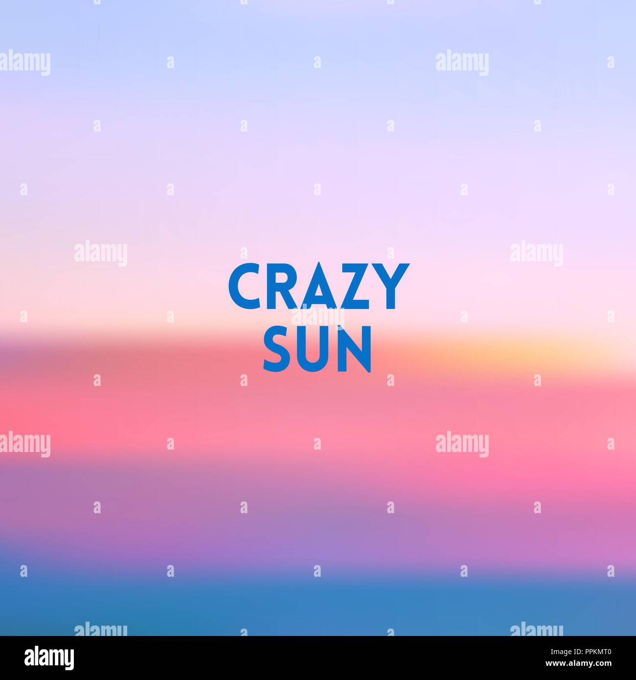 Platz unscharf Hintergrund - Sonnenuntergang Farben mit motivierenden Zitat Stock Vektor