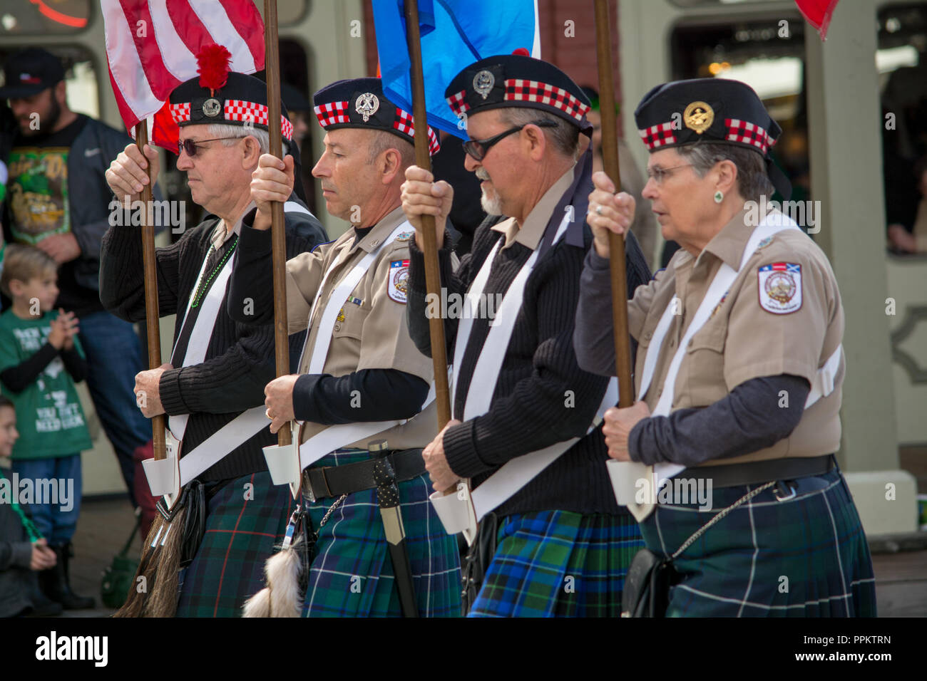 Sacramento, Kalifornien, USA. 17. März 2018. St Patricks Day Feier in der Altstadt von Sacramento, Kalifornien, USA. Diese jährliche Feier auf Saint Patricks Stockfoto