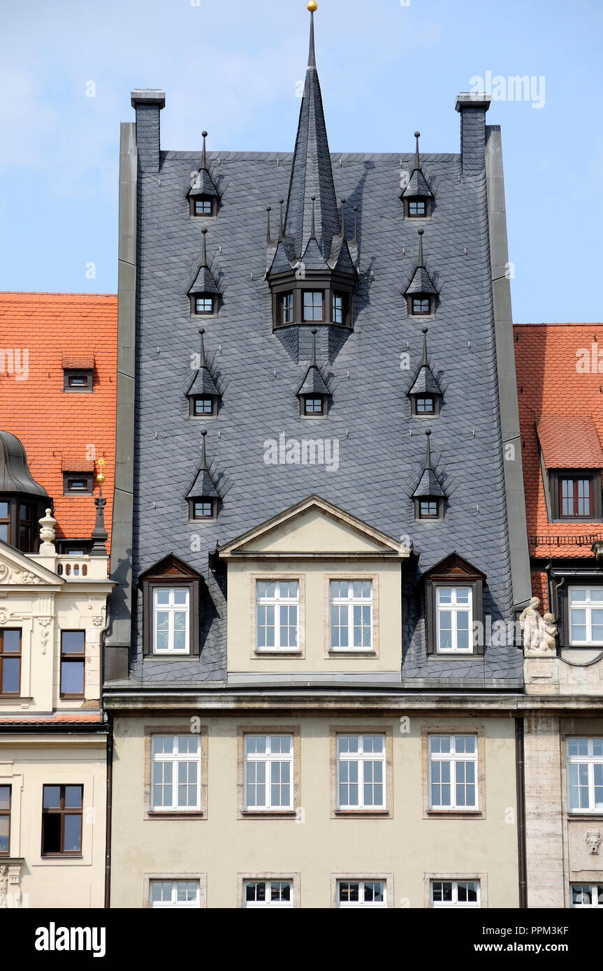 Traditionelle Architektur. Leipzig, Deutschland Stockfoto