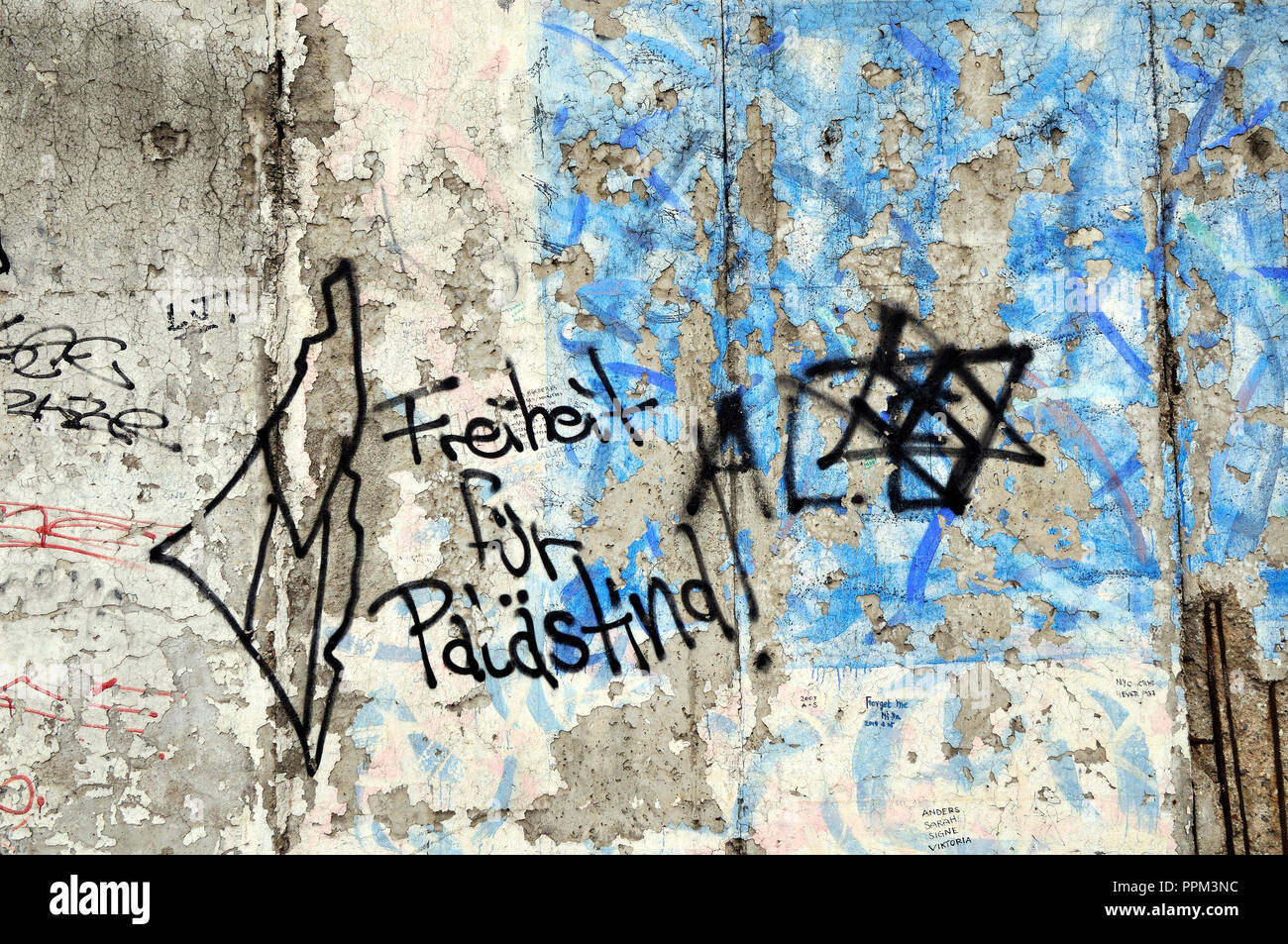 Berliner Mauer. Berlin, Deutschland Stockfoto