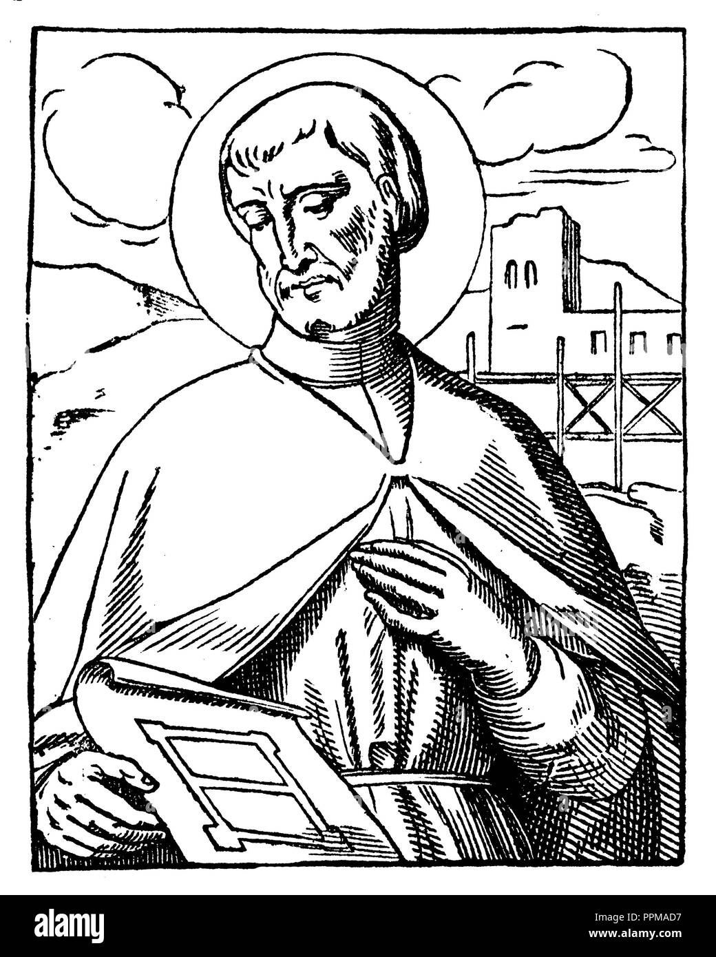 Felix von Valois (1127-1212), einer der Gründer der trinitarischen Bestellen, Stockfoto