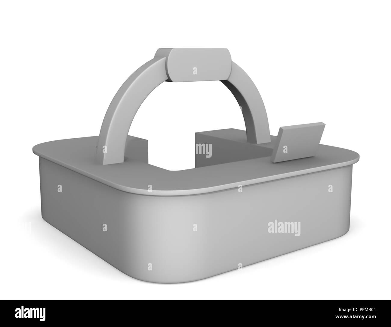 Deli Essen begegnen. Coffee Shop Interior 3d Illustration. Lebensmittel shop shop Interieur. Stockfoto