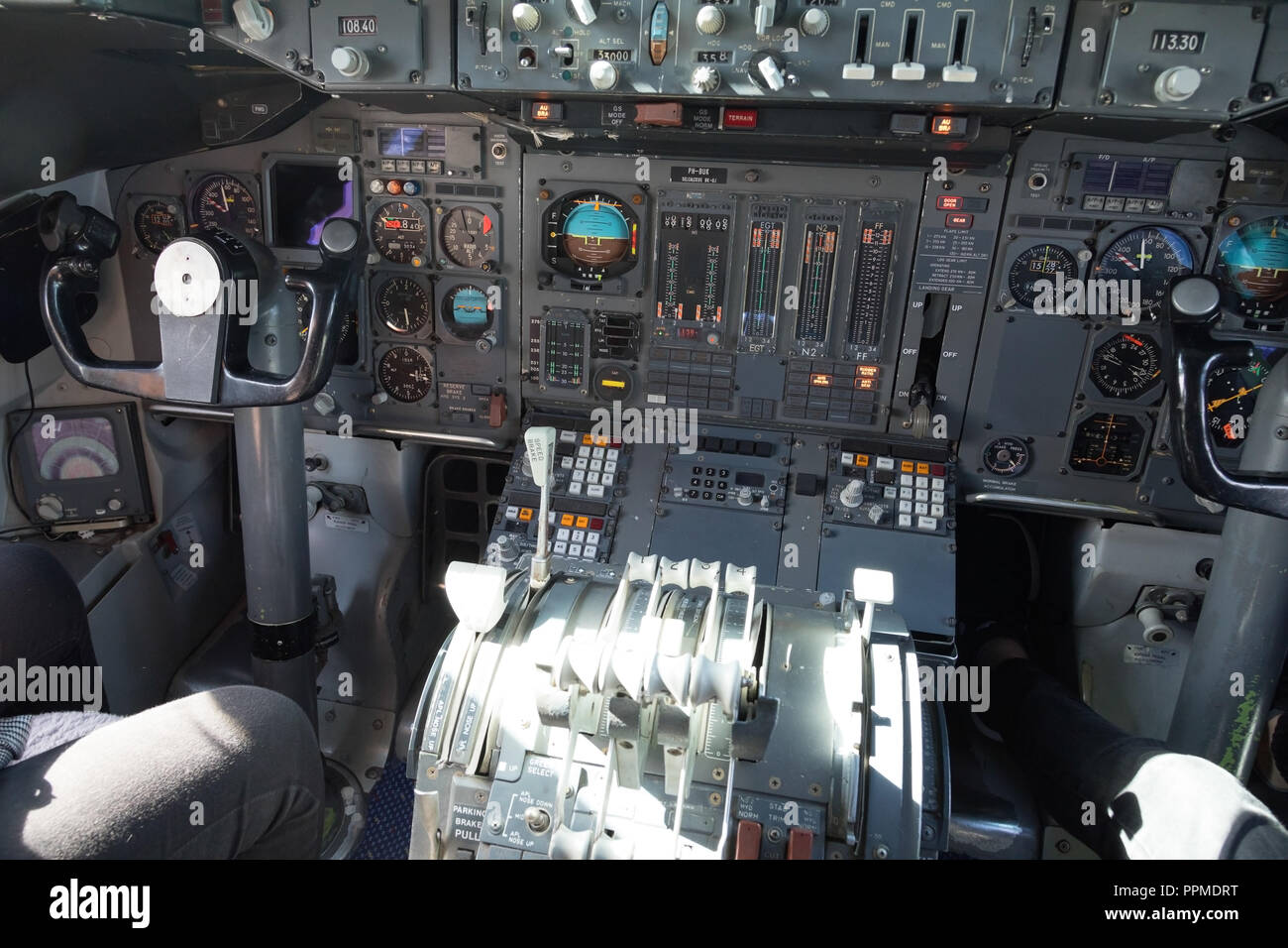 Boeing 747 Cockpit Stockfotos Boeing 747 Cockpit Bilder
