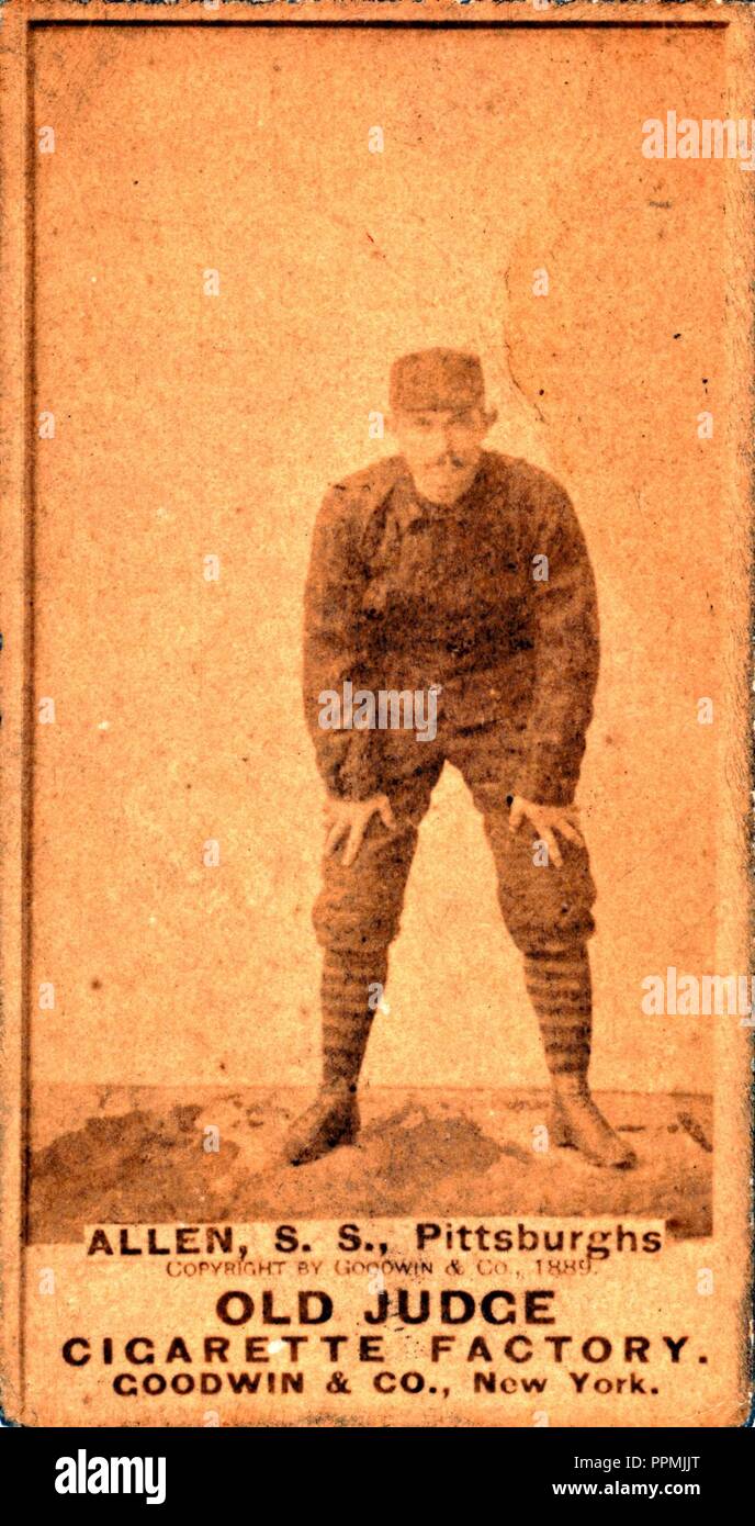 - Bob-Allen Pittsburgh-Shortstop-1889. Stockfoto