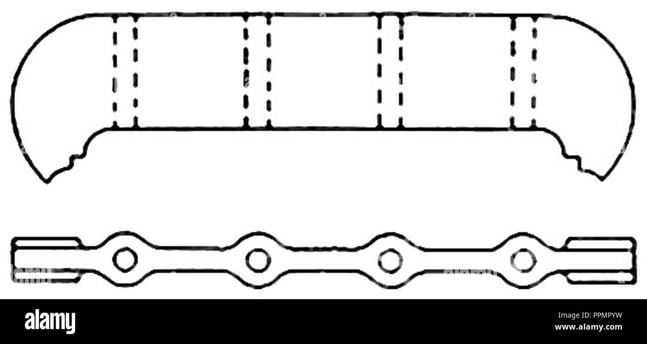 Kessel firebox Krone girder Aufenthalt (Motoren 1913). Stockfoto