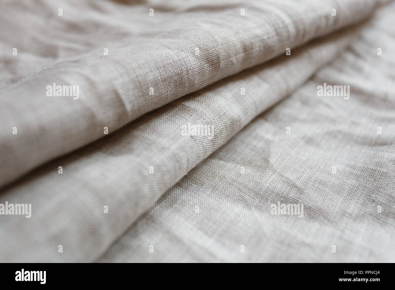 Natürliche Leinen Hintergrund Nahaufnahme Stockfoto