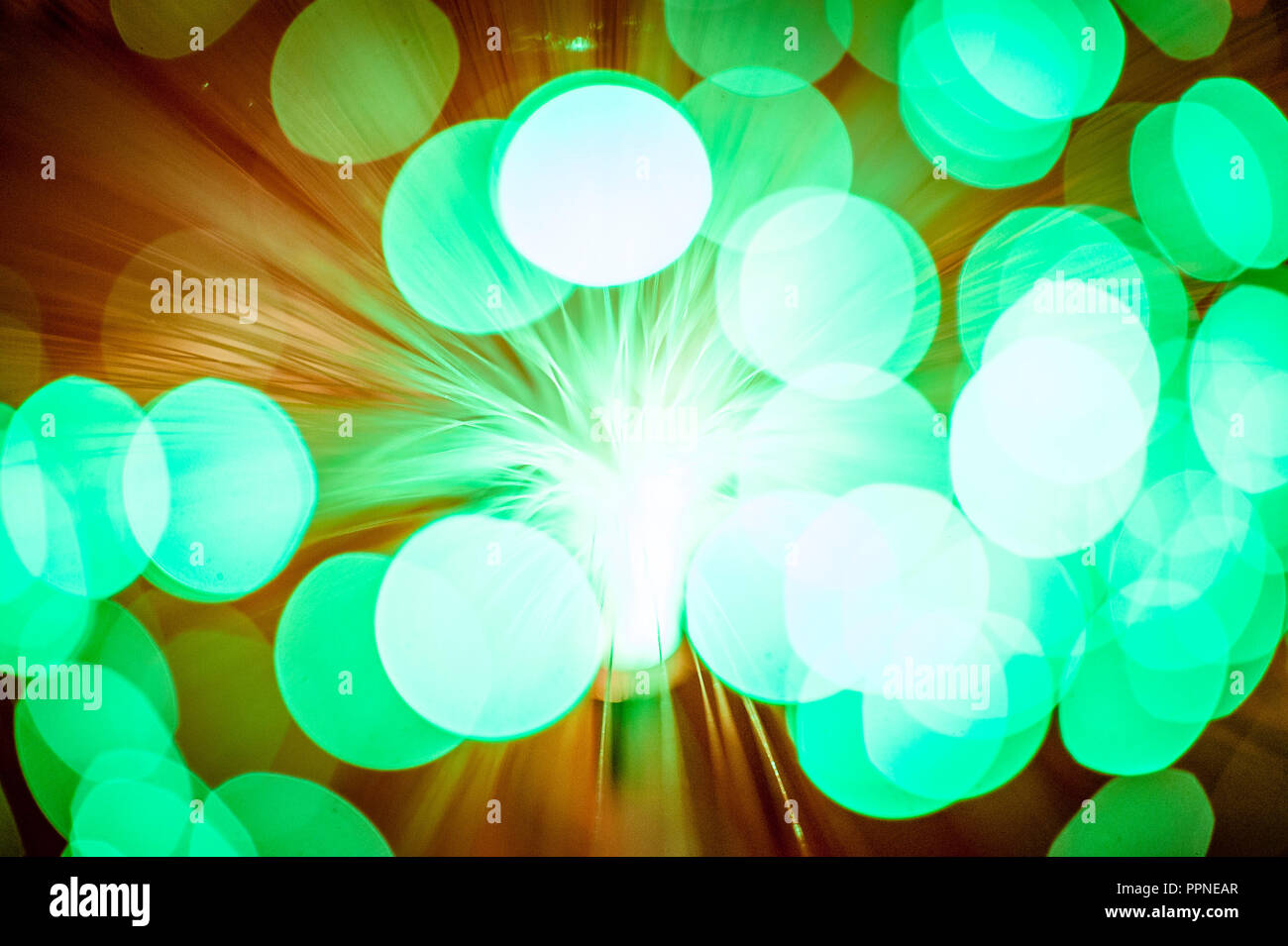 Bunte Lichter, Feuerwerk Stockfoto