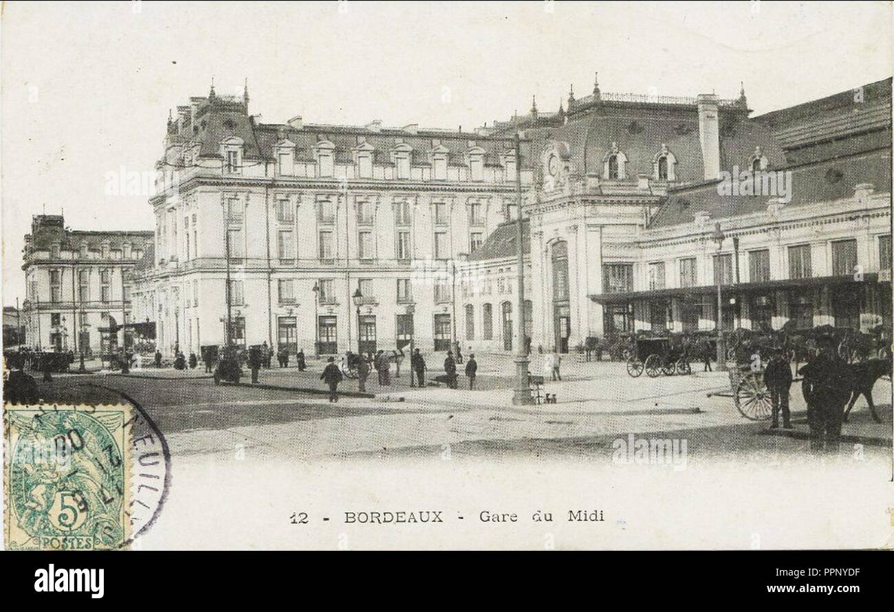 Bordeaux Gare du Midi 8. Stockfoto