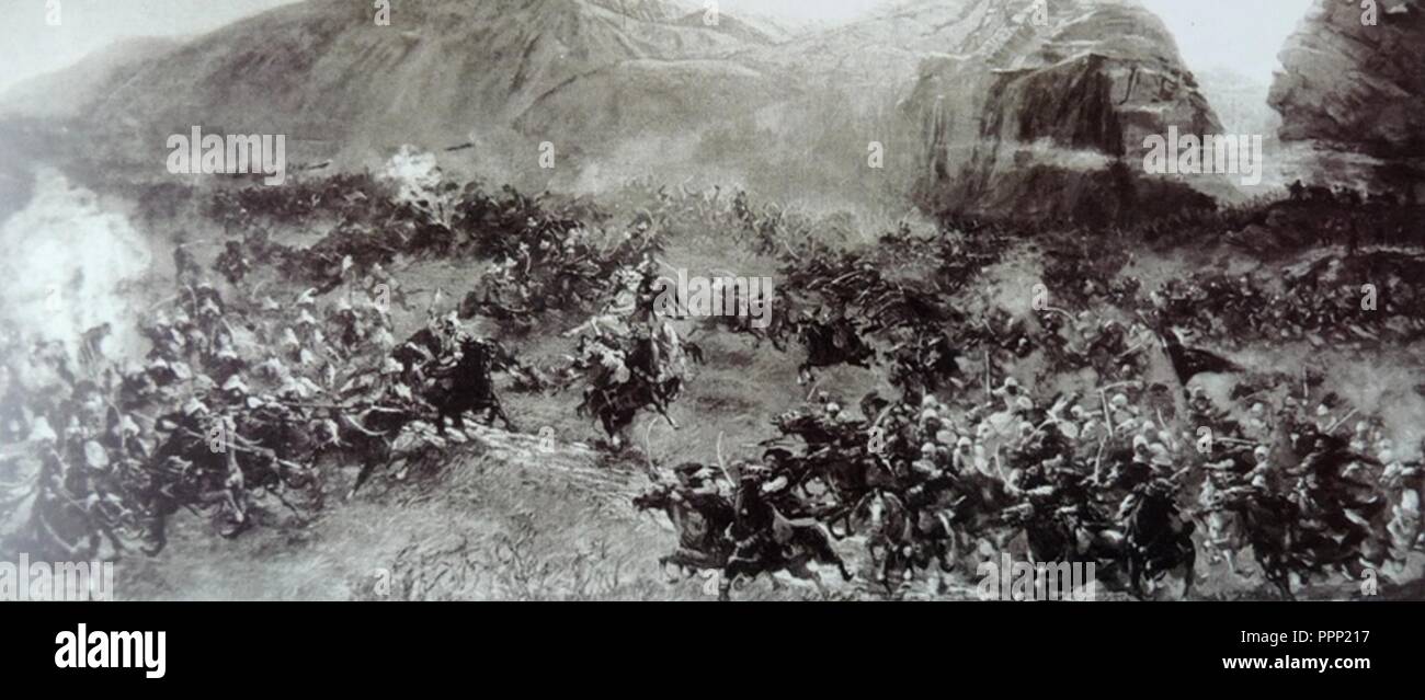 Borys Romanowski. Schlacht von krtsanisi von 1795. 1939. Stockfoto