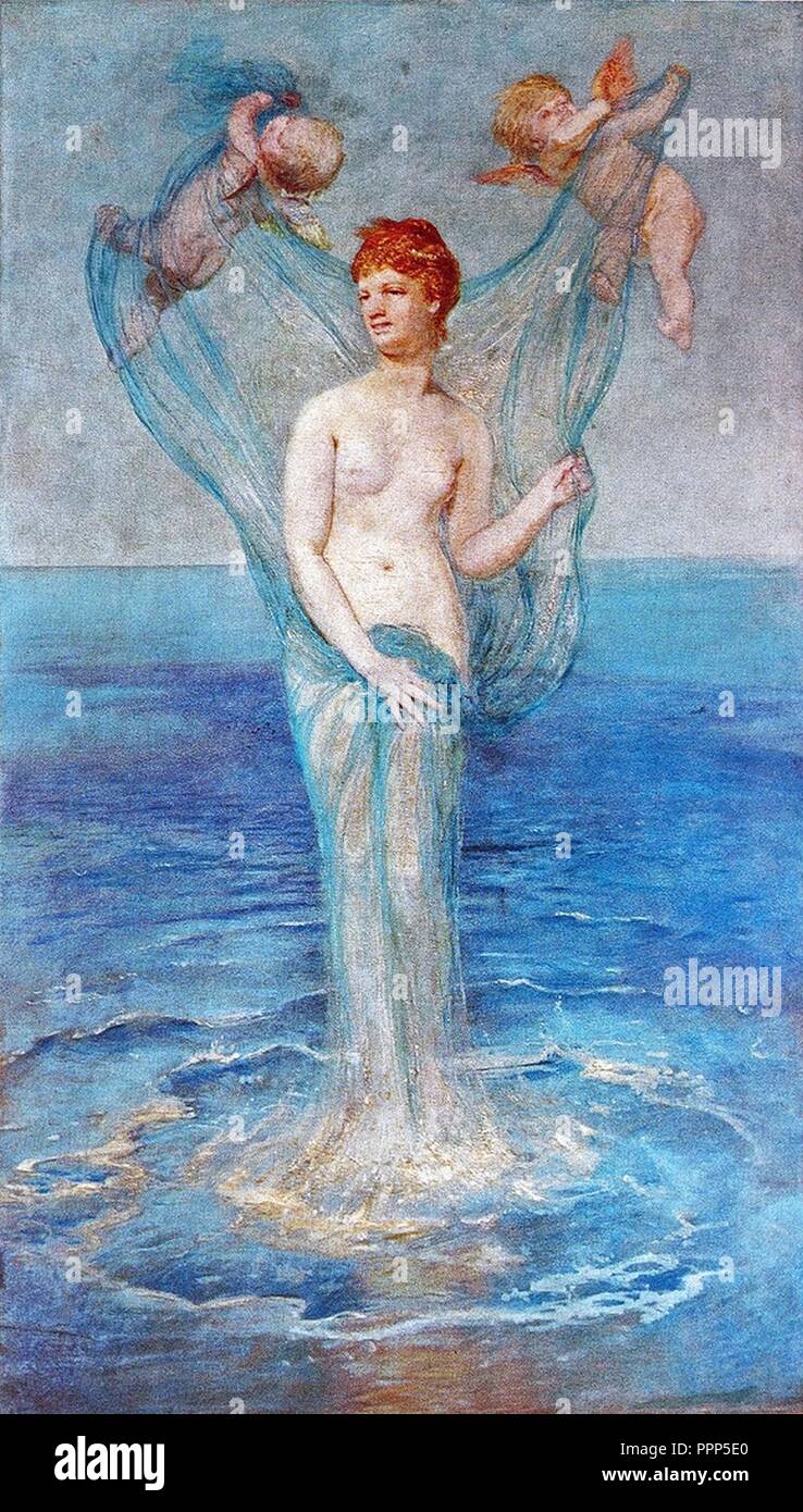 Geburt der Venus - Arnold Böcklin sterben. Stockfoto