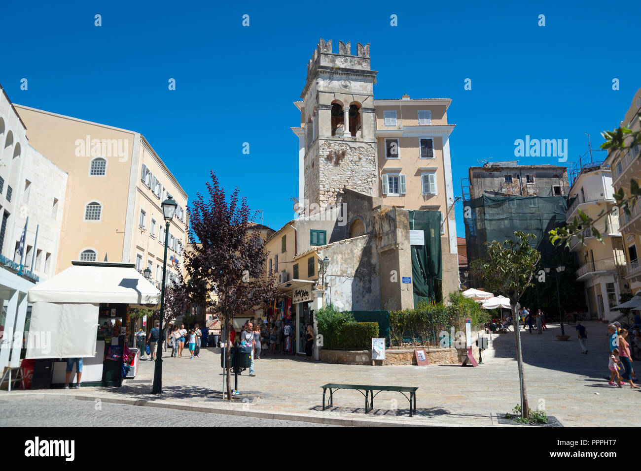 Annunziata Turm, Korfu, Korfu, Griechenland Stockfoto