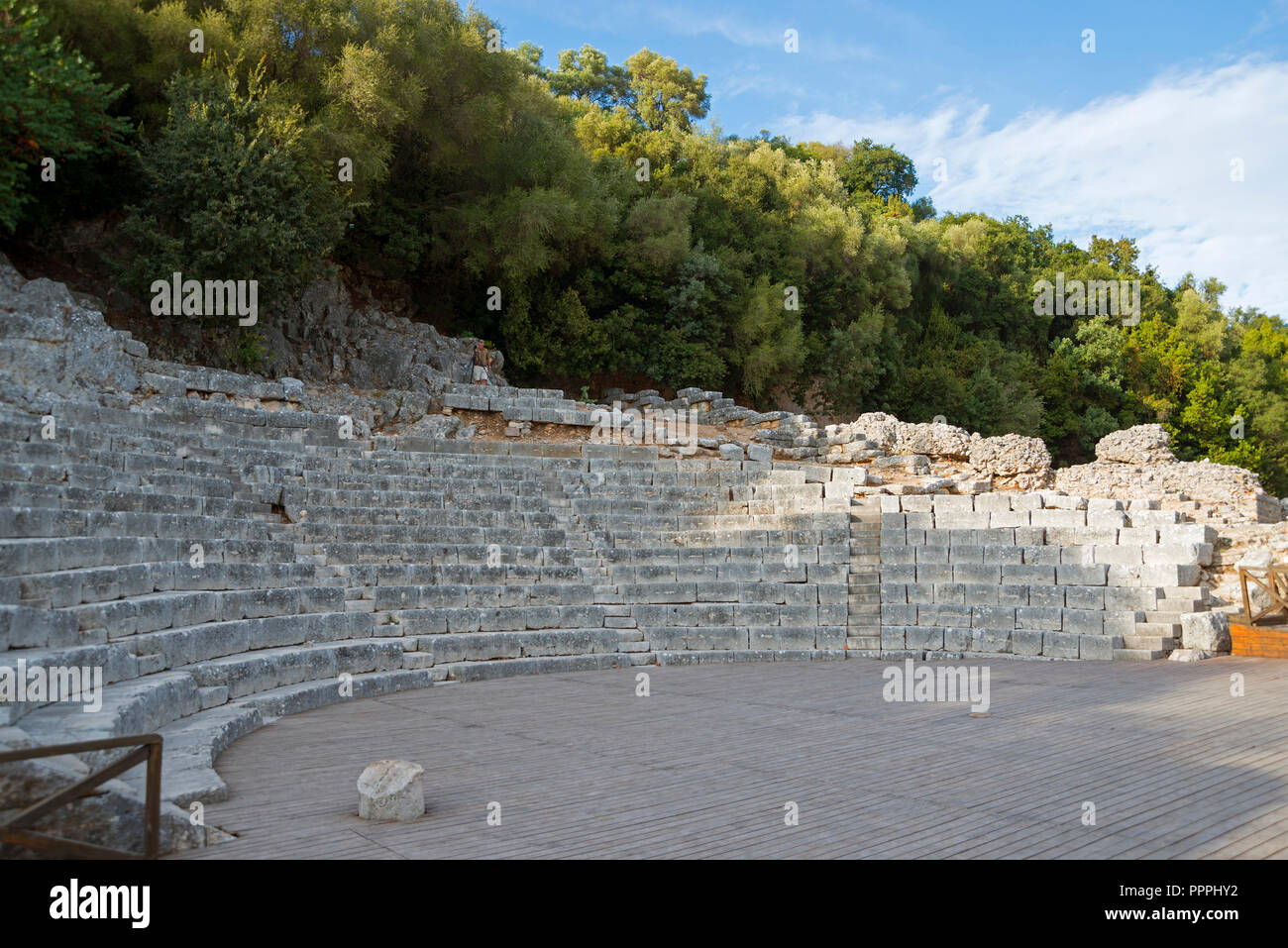 Das antike Theater, Nationalpark, Butrint, Saranda, Albanien Stockfoto