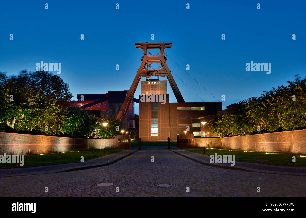 Foerdertum, Zeche Zollverein, Essen, Nordrhein-Westfalen, Deutschland Stockfoto