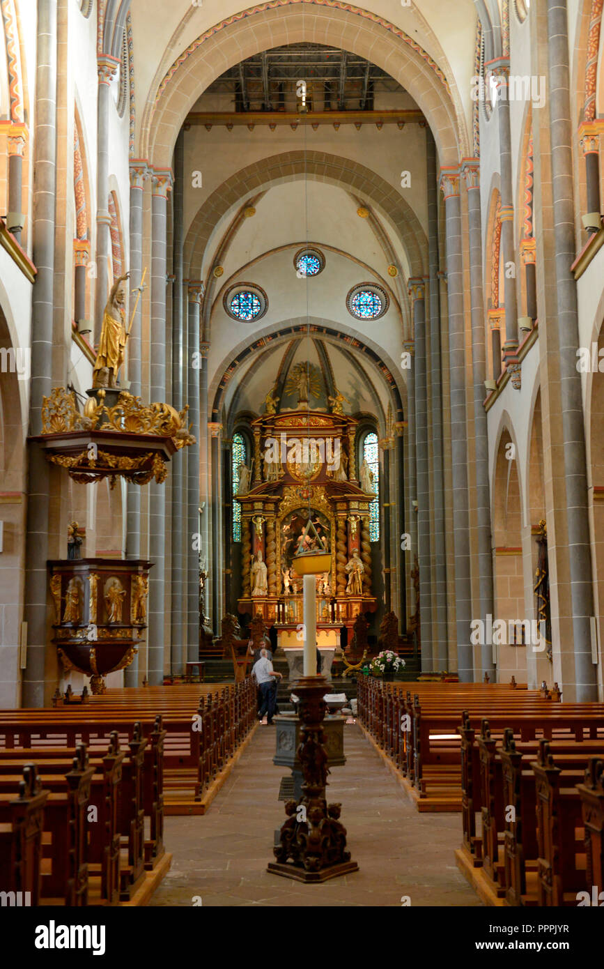 St.-Ludgerus-Kirche, Werdener, Essen, Nordrhein-Westfalen, Deutschland Stockfoto