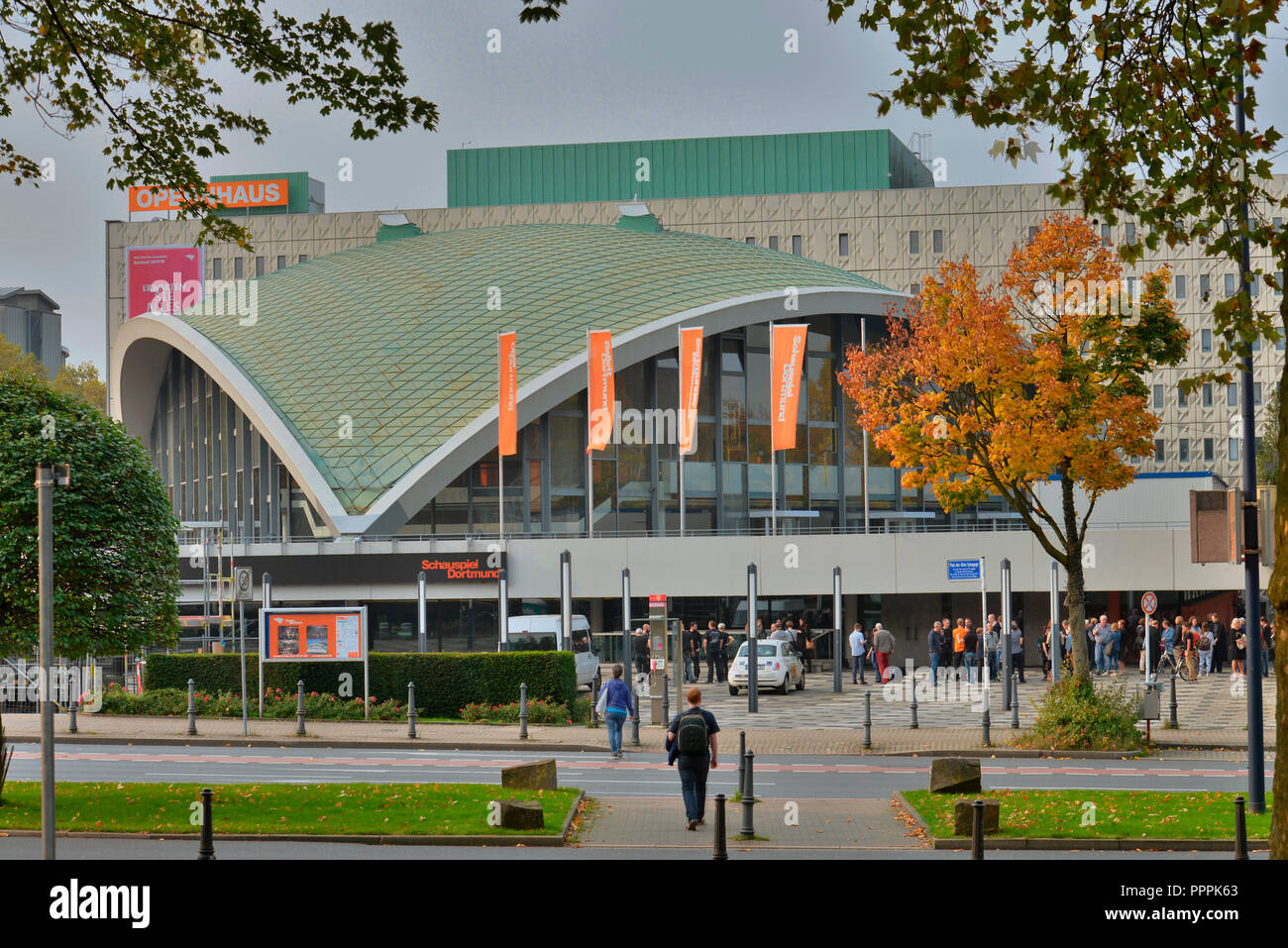 Theater Dortmund, Theaterkarree, Dortmund, Nordrhein-Westfalen, Deutschland Stockfoto