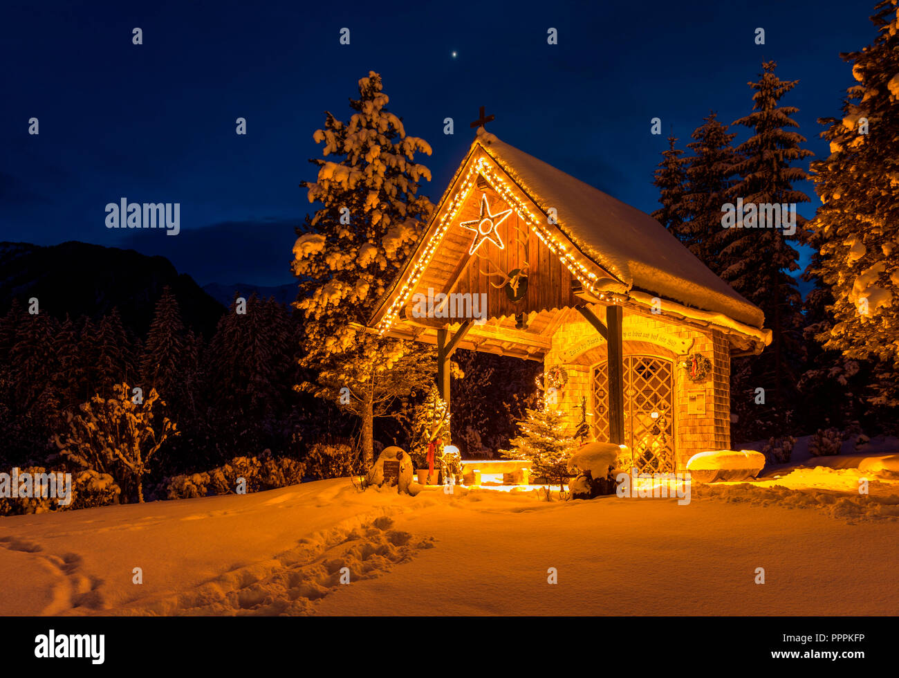 Hubertus Kapelle, Neukirchen, Salzburger Land, Österreich Stockfoto