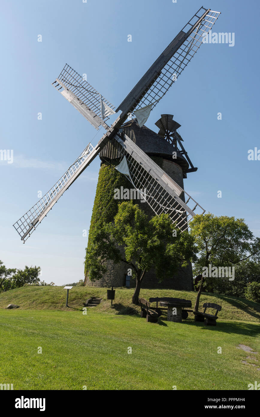 Wind Mill, Seelenfeld, Petershagen, Minden-Luebbecke, Ostwestfalen-Lippe, Nordrhein-Westfalen, Deutschland Stockfoto