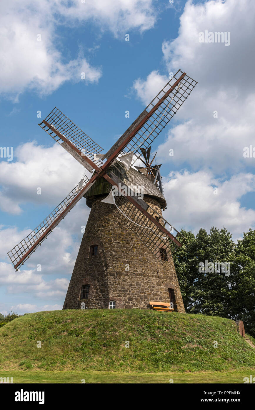 Wind Mill, Nordhemmern, Minden-Luebbecke, Ostwestfalen-Lippe, Nordrhein-Westfalen, Deutschland Stockfoto